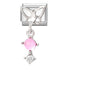 New Shiny Zircon Heart Butterfly Flower Star Bow Italian Charm Links Fit 9MM Stainless Steel Bracelet Girls' DIY Making Gift