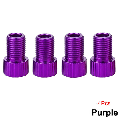 4Pcs Presta Valve Adapter - Convert Presta to Schrader - French/UK to US - Inflate Tire Using Standard Pump or Air Compressor