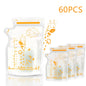 30/60 Pack 250ml BPA Free Milk Storage Bags Safe Breast Milk and Baby Food Freezer Bags for Easy Feeding
