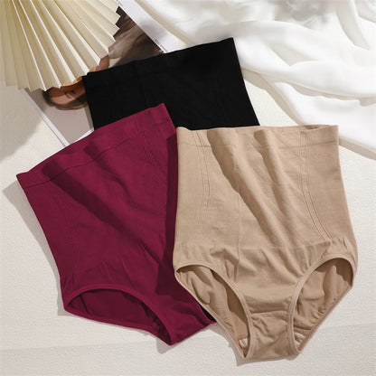1/3PCS Slimming High Waist Tummy Control Panties Women Briefs Panty Shaper Slimming Underwear Butt Lifter Belly Body Shapewear