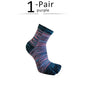 1/5 Pairs Colorful 5 Finger Socks Business Man Cotton Striped Young Casual Sweat-Absorbing Happy Party Dress Toe Short Socks