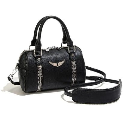 Famous design zipper women's crossbody bag, fashionable women's chain shoulder bag, modern trendy style handbag