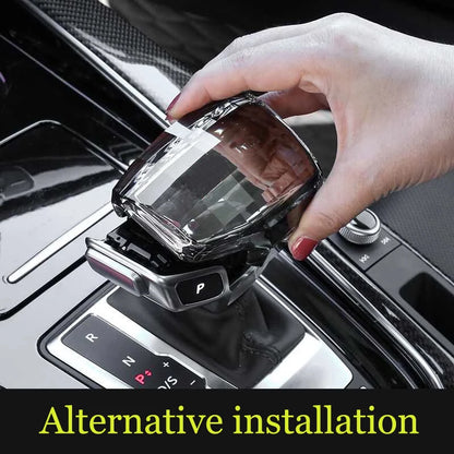 Left-hand drive LHD Crystal Gear Shift Knob Cover for Audi Q7 4M A6 C8 Q8 SQ5 A5 F5 A4 B9 S4 RS5 RS6 A7 4K SQ8 Gear Lever Handle