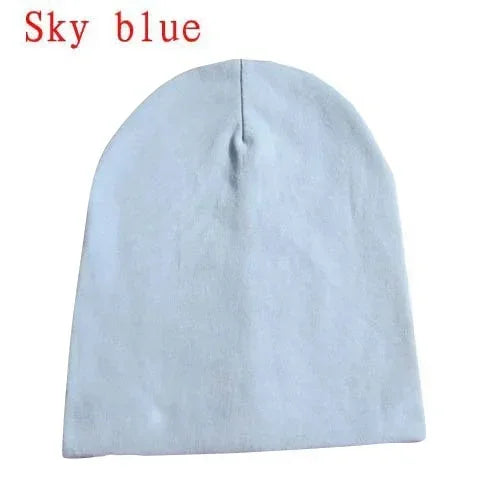 6M-3Y Baby Knitted Hat Scarf Set Solid Color Cotton Hip Hop Beanie Warm Toddler Cap for Boys Girls Spring Autumn Winter