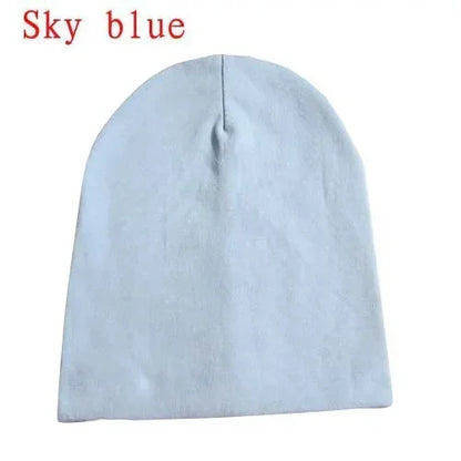 6M-3Y Baby Knitted Hat Scarf Set Solid Color Cotton Hip Hop Beanie Warm Toddler Cap for Boys Girls Spring Autumn Winter