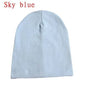 6M-3Y Baby Knitted Hat Scarf Set Solid Color Cotton Hip Hop Beanie Warm Toddler Cap for Boys Girls Spring Autumn Winter