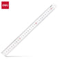 DELI Metal Ruler Precison Clear Marking Craft Wood Working Draft Measure Tool