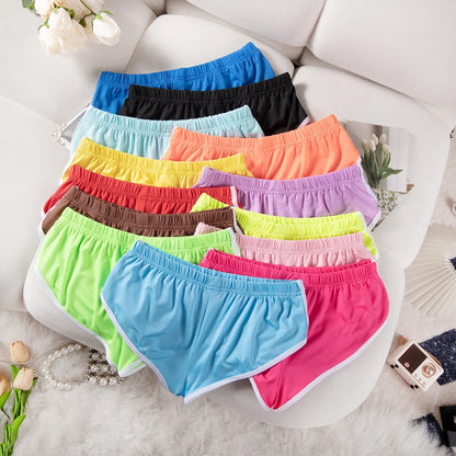Sexy Running Elastic Sport Shorts Men's Summer Shorts Hot Pants Bar Nine Points Slim Fit Cotton Milk Silk Men's Fashion
