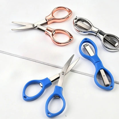 Portable Stationery Folding Scissors Stainless Steel Fishing Line Cutter Multi-functional Needle and Thread Scissors