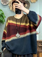 Amax LuluE European Design Womens Leisure Classic Sweaters Autumn Females Vintage Printed Jumpers Luxury Cotton O Neck Pullovers