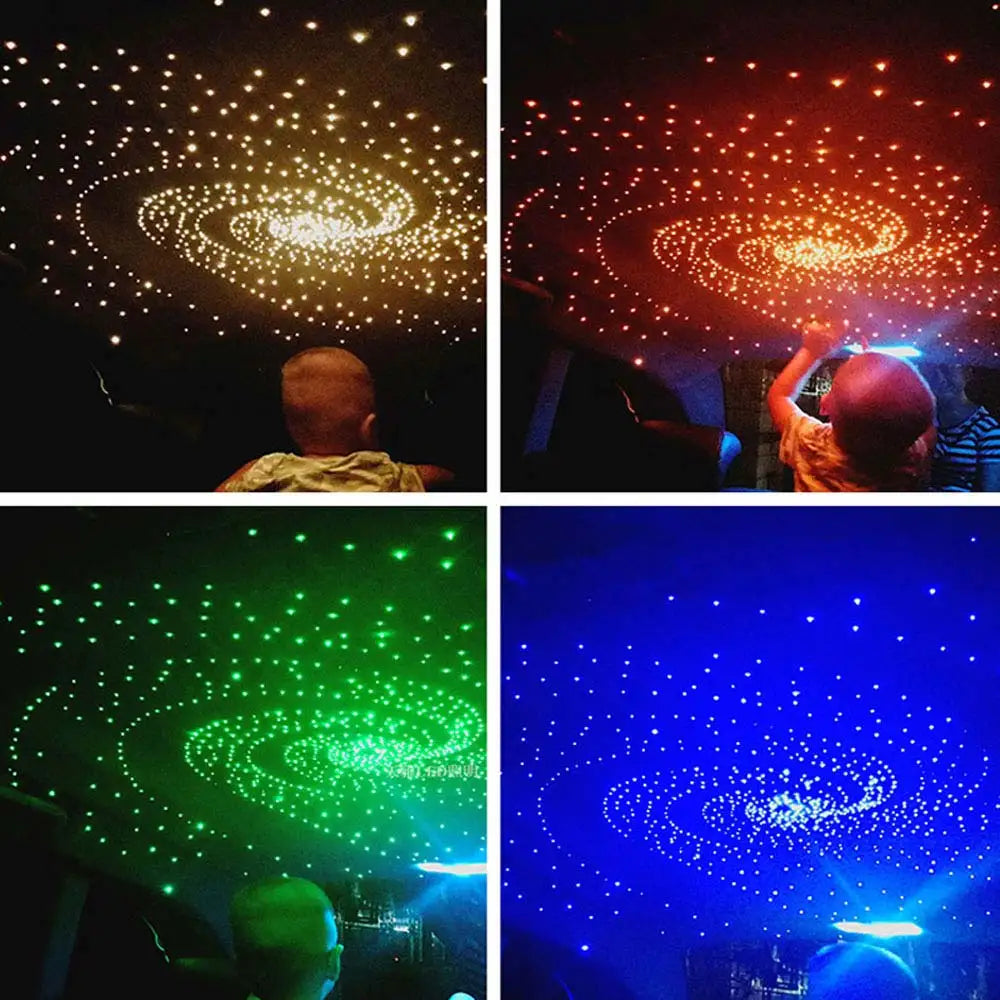 RGBW 1/2/4 split machine Car Roof Star Light APP Control Fiber Optic Star Ceiling Light Starry Sky ceiling for Car Home