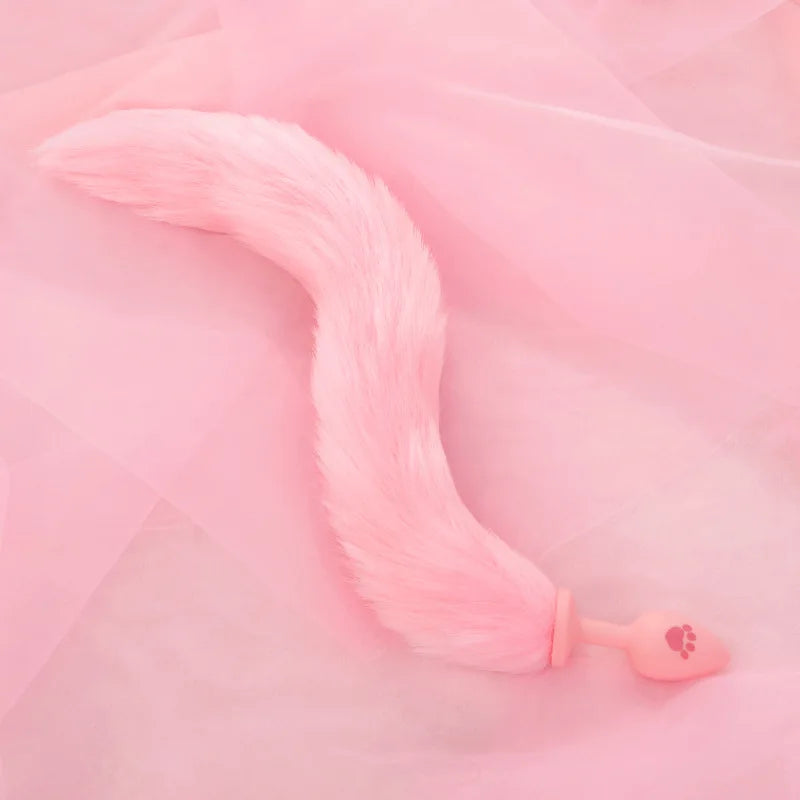 Cat Paw Anal Plug Adult Couple Games Butt Plug Erotic Product Penetration Anal Toy with Hairball Fox Tail Sex Toys for Men Women