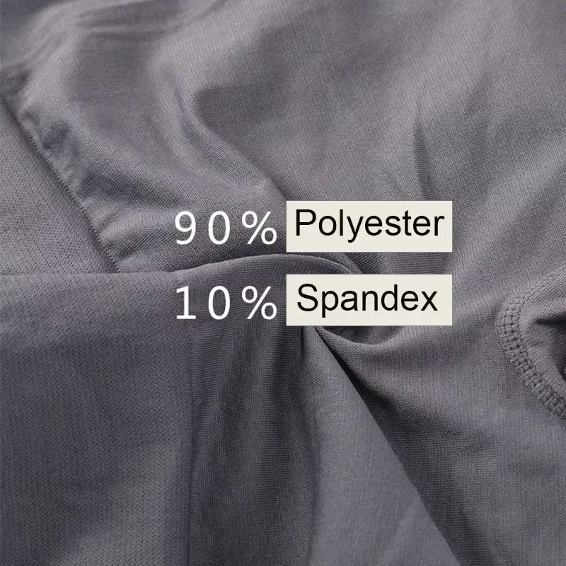 5 Pcs Thin Style Men's High Elastic Plain Color Comfortable Boxer Briefs Panties Breathable Pantyhose