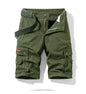 2025 New Summer men's fashionable multi pocket workwear shorts thin casual and fashionable denim multi pocket shorts