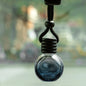 1Psc Black Cap Dyed Square Cap Empty Bottle Car Essential Oil Diffuser Fragrance Air Freshener Scent Perfume Bottle Ornament