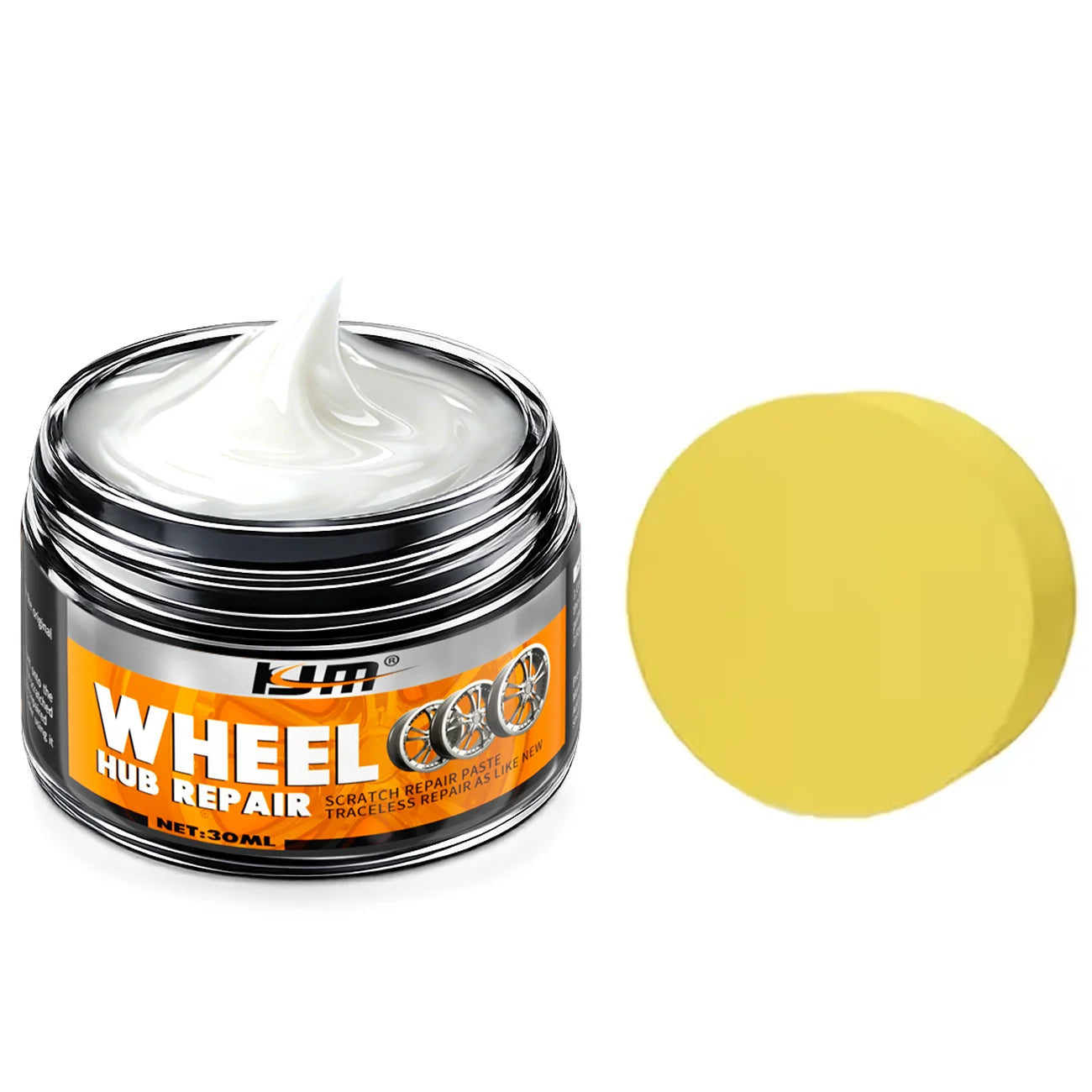 KJM 30g Alloy Wheel Scratch Remover And Oxidation Restorer Paste Repair for Car Rims Wheel Hub Care