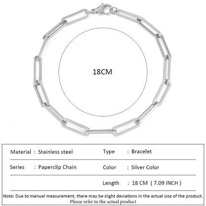 SUNIBI Classic Snake Chain Bracelets for Women Trend  Fashion Stainless Steel Cuban Chain Bracelet Trendy Woman Gifts Jewelry