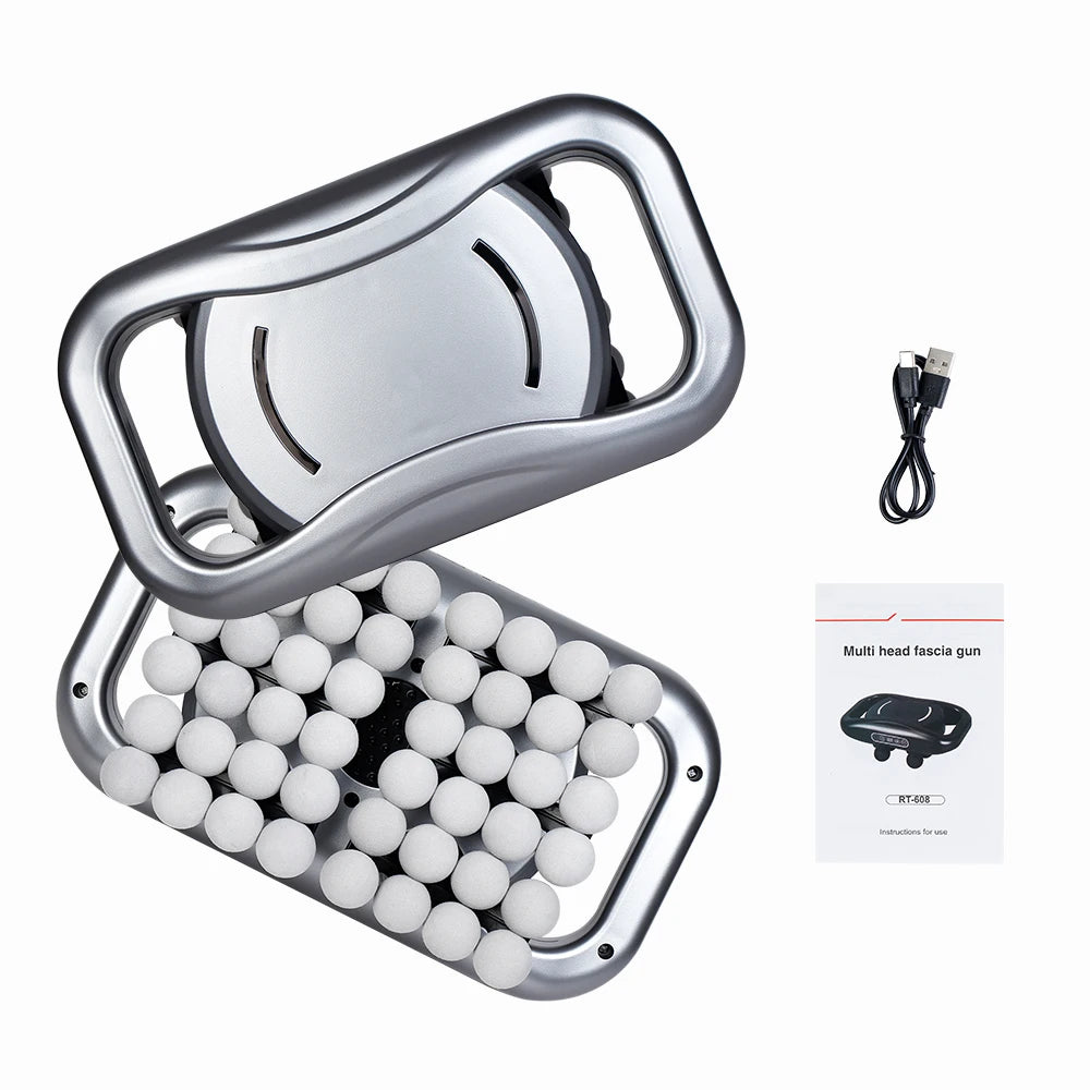 48-Heads Fascia Gun High-Frequency Vibration Body Massage Gun Back and Waist Massager Neck Shoulder Massager Muscle masajeador