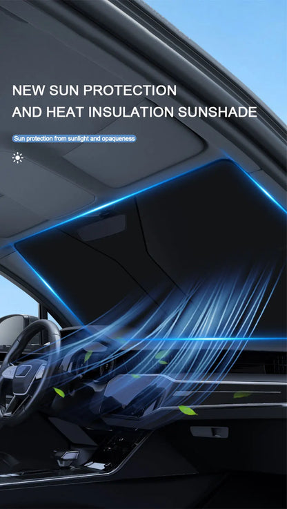 SEAMETAL Car Front Sunshades Foldable Windshield Sun Blocker Universal Fit for Car,Truck,SUV