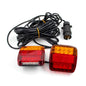 1Set 12V Universal 16 LED Rear Towing Trailer Tail Light 10m Cable 7 Pin Brake Stop License Number Plate Lamp Waterproof Lights