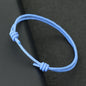 Minimalist Handwoven Rope Bracelet Unisex Sliding Adjustable 4 Styles Chroma 2mm Ethnic Cord Braclet Couple Casual Daily Jewelry