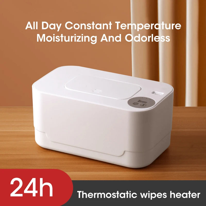 Portable USB Multifunction Baby Wipe Warmer Heater with LED Display for Home and Car Wet Towel Dispenser Heating Box