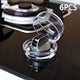 6PCS Dustproof Gas Stove Knob Cover Cooker Protector Security Protection Switch Cover Anti-dirty Non-slip Baby Safety Lock