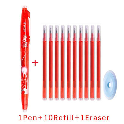 Pilot Erasable Gel Pen Magic Blue Black Red Ink 0.5mm Erasable Refill Rods Japanese Stationery Office School Writing Supplies