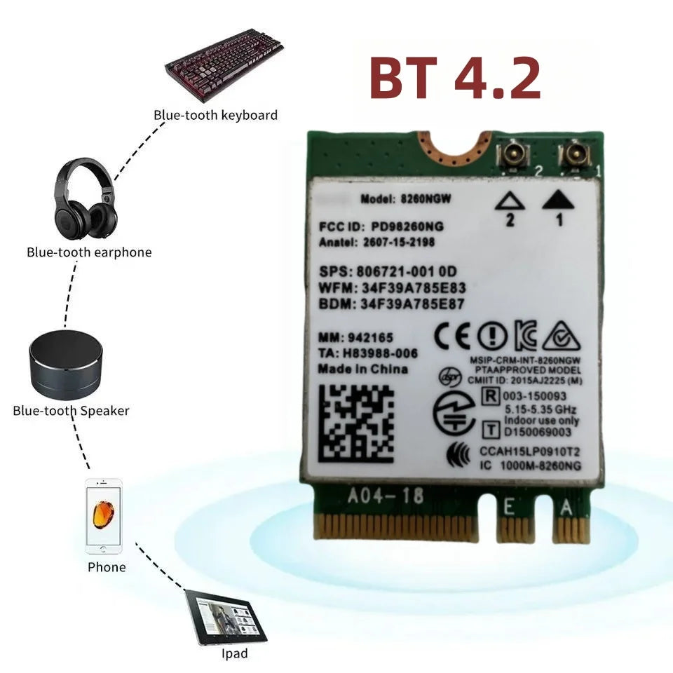 For Lenovo ThinkCentre M700M710Q M720Q M920Q M920X M900 M700 M715q Wifi Antenna Cable 8260AC WiFi Wireless Network Card