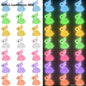 50Pcs Luminous Mini Resin Bunny Tiny Plastic Rabbits Glow in the Dark Miniature Bunnies Figurines for Fillers Fairy Garden