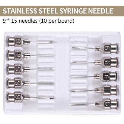 1ml-10ml Veterinary Automatic Continuous Syringe Adjustable Vaccine Injection 10pcs Needle for Livestock Pig Cow Sheep Chicken