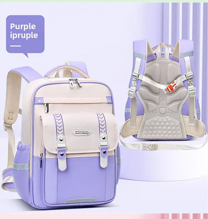New Primary School Students' Backpacks for Boys and Girls Suitable for Grades 1-6 - 9 Large Capacity Children's School Bags