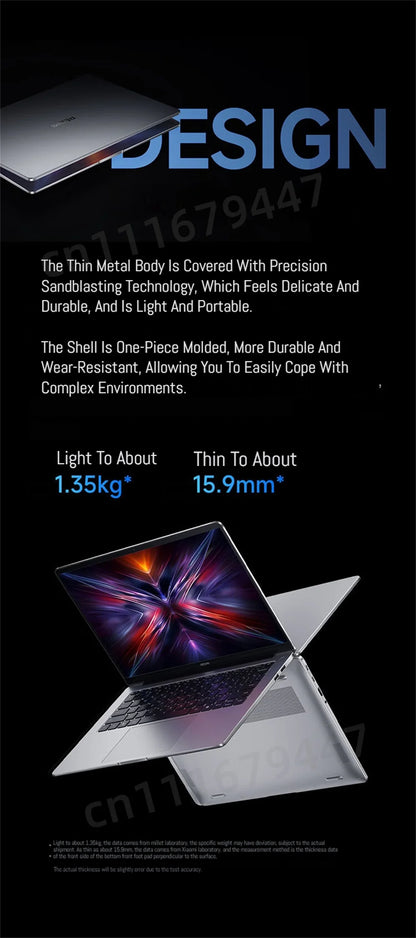 Xiaomi Laptop REDMI Book 14 /REDMI Book 16 R5-7535H/R7-7735H 16G 512G SSD Thin Notebook Game Office Design Laptop