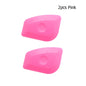 2Pcs Soft Blue Squeegee Hard Pink Scraper Car Vinyl Wrap Tools Auto Foil Corner Trim Window Tint Installation Tools