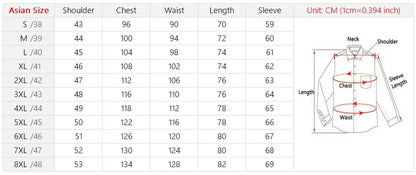 High Stretch Anti-Wrinkle Men's Shirts Long Sleeve Dress Shirts Men Fit Social Business Blouse Social Shirt Men Clothing S-4XL