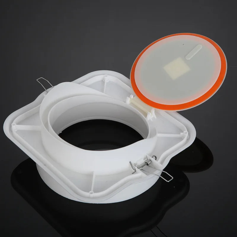 1PCS Bathroom Check Valves Pipe Ventilator Air Valve Backdraft Damper Duct Preventer Backflow Back Draft Damper Home Improvement