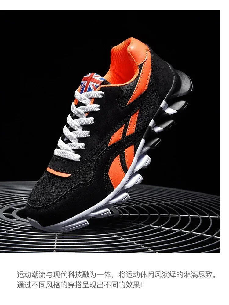 Brand Trend Size 38-48 Men's Wear-resistant Cushioning Thick-soled Fitness Sneakers Outdoor Breathable Running Shoes for Men