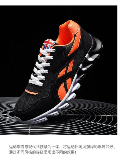 Brand Trend Size 38-48 Men's Wear-resistant Cushioning Thick-soled Fitness Sneakers Outdoor Breathable Running Shoes for Men