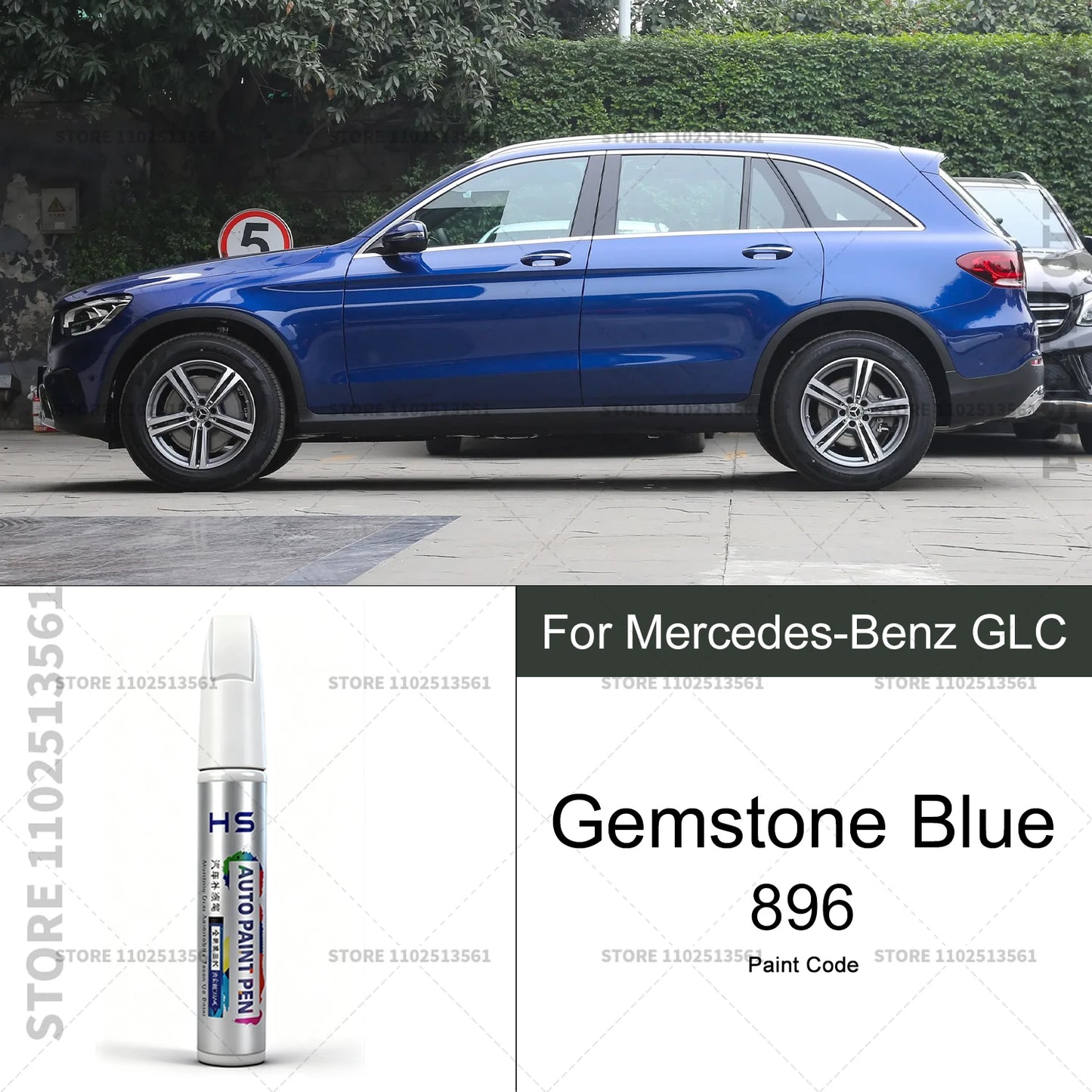 For Mercedes-Benz GLC Car Paint Repair Pen Touch Up Scratch Remover DIY Auto Accessories Gray 7992 White 149 Blue 896 Red 3996