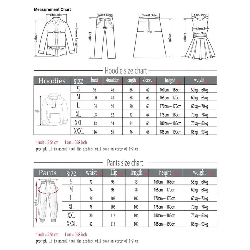 Men's running and fitness fashion casual sportswear set for autumn and winter, hooded sweatshirt + jogging pants two-piece set