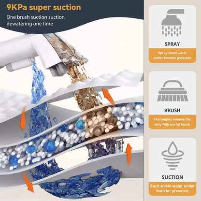 Spot Cleaner 400W-750W 9/15KPa Handheld Carpet Cleaner for Sofa Curtain Spray Suction Integrated Machine Household Clean Machine