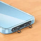 New Ultra-thin Metal Phone Lanyard Gasket Patch Stainless Steel Sturdy Hanging Cord Clips Cellphone Safety Connecter Accessories
