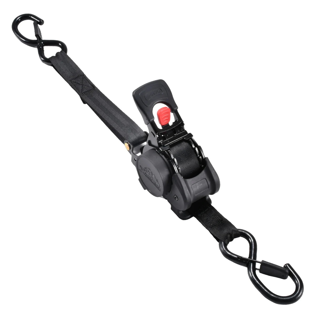 1 Inch 10Ft Auto Retractable Ratchet Strap 800kg Heavy Duty Elastic Fastening Belt for Motorcycle Cargo Fixing