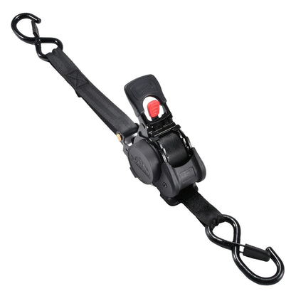 1 Inch 10Ft Auto Retractable Ratchet Strap 800kg Heavy Duty Elastic Fastening Belt for Motorcycle Cargo Fixing