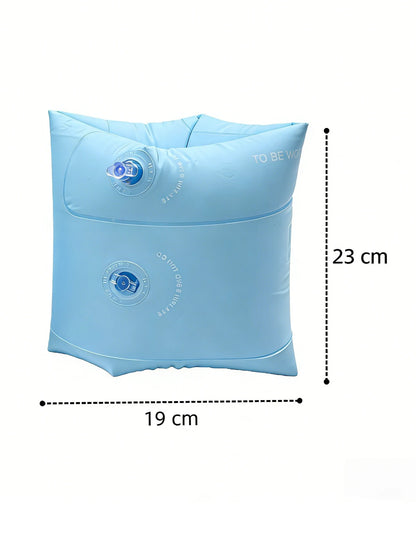 2pc New Macaron Color Inflatable Arm Float Bands For All Age Swimming Arm Rings，PVC Water Floating Sleeves, Summer Swimming Trai