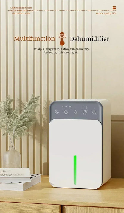 Intelligent Portable Dehumidifier with Deodorizing, Moisture Absorbing Mold Eliminator for Bedroom Office Dampness Control