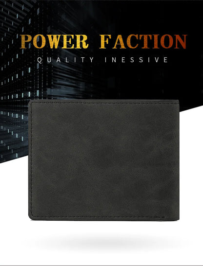 HOMEFISH Fashion Short Wallet for Men, Lightweight Portable Card Holder with Ample Bill Storage