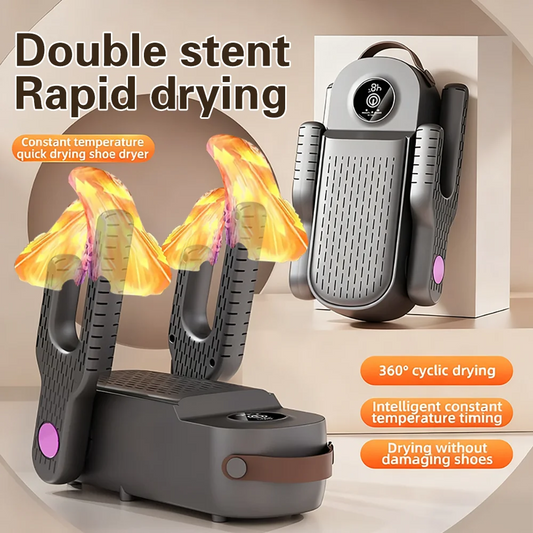 New 2025 Korean Style 4-Core Shoe Dryer Sterilizing & Deodorizing Foldable Smart Shoe Dryer Multi-Function Sock Dryer