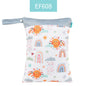 HappyFlute Baby Diaper Bags Double Zippered Wet/Dry Bag Waterproof Wet Cloth Diaper Backpack Reusable Diaper Cover WetBag
