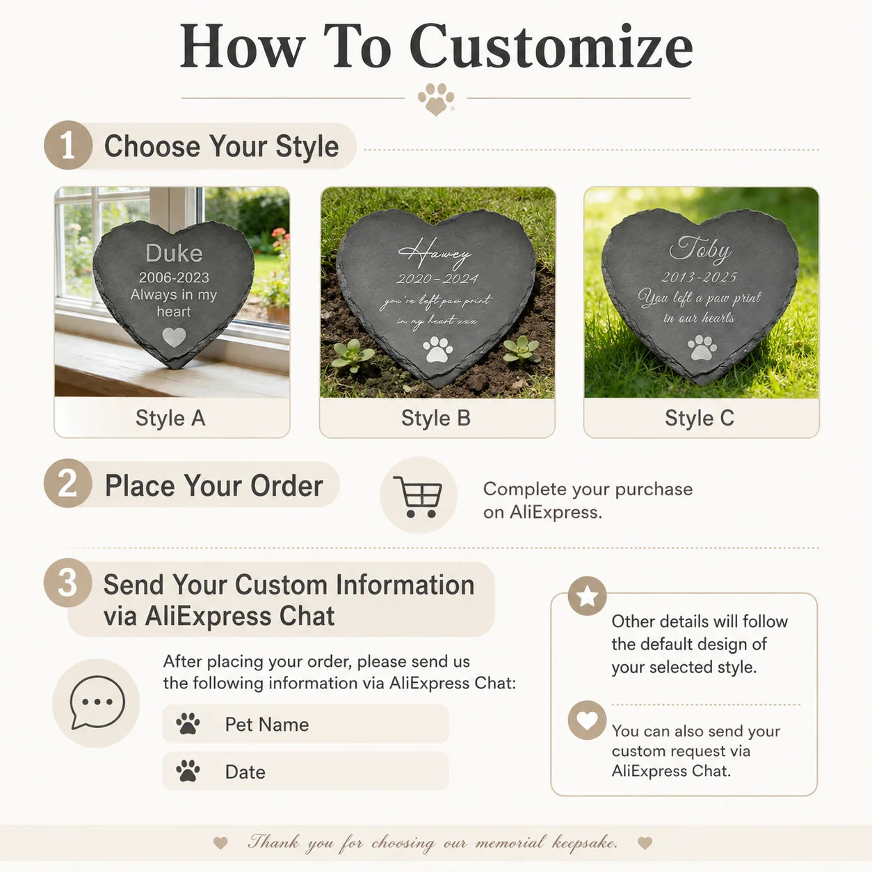 Personalized Cat Dog Memorial Plaque Custom Photo Slate Stone Pet Loss Sympathy Gift Garden Decor Remembrance Stone with Name